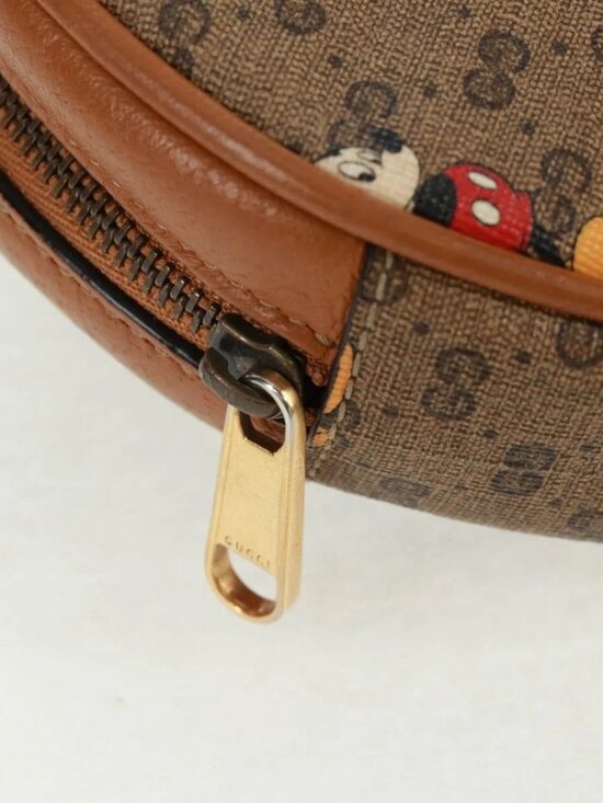 GUCCI Micro GG Supreme Disney Backpack PVC Beige Gold 603730 Auth 159823M main image 12